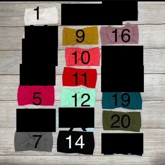 11 for $10🌷🌷Super cute nylon baby headbands!! - Picture 2 of 9